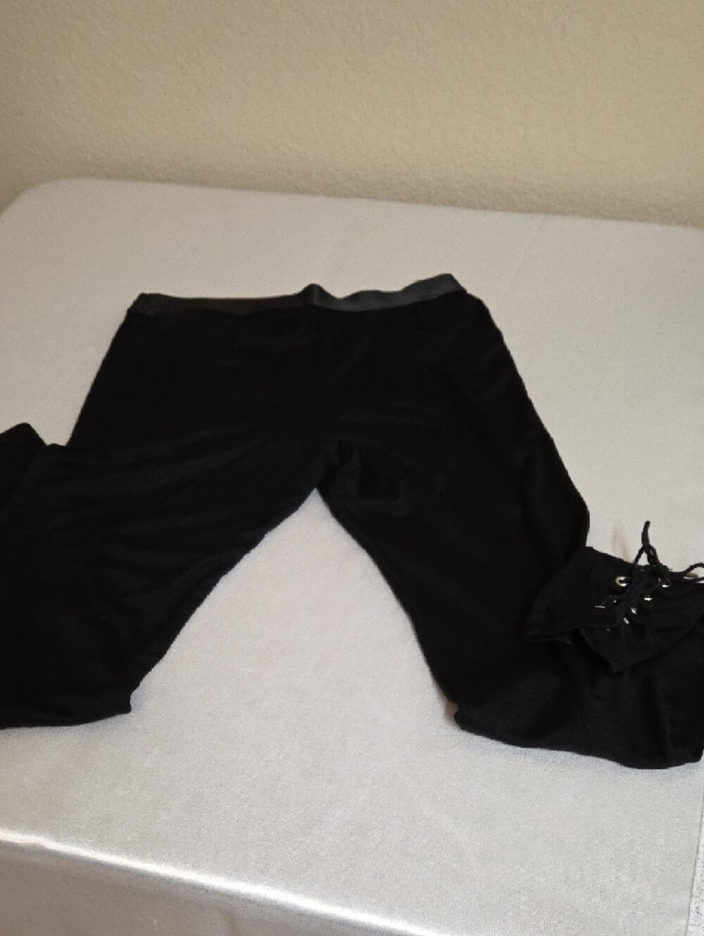 FP Movement by Free People Black Ponte Leggings with Lace-Up Ankle - Picture 4 of 8